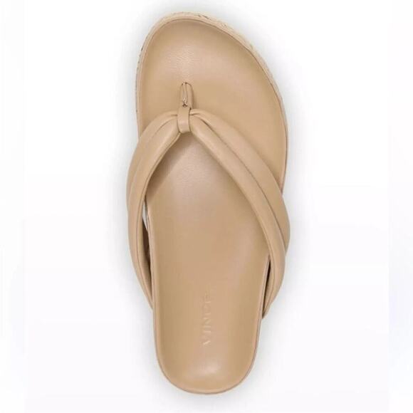 VINCE Forest Platfrom Size 8 Leather Sandal Tan Leather - Picture 3 of 7